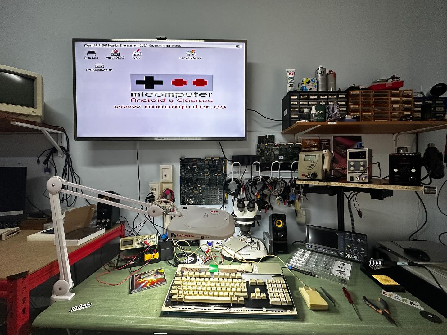 Amiga 600 completamente funzionante dopo l'intervento